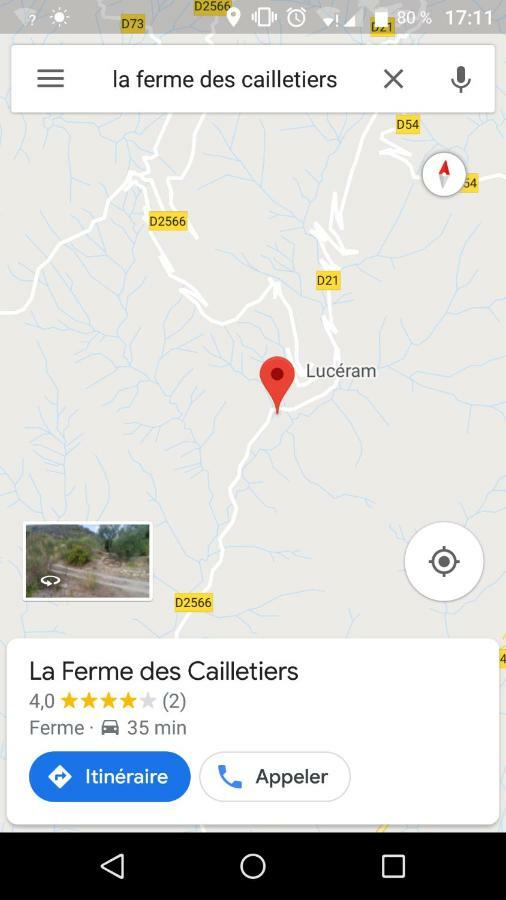 Willa La Ferme Des Cailletiers Chez Marco Lucéram Zewnętrze zdjęcie